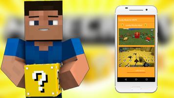 Lucky block Mod for pocket edition पोस्टर