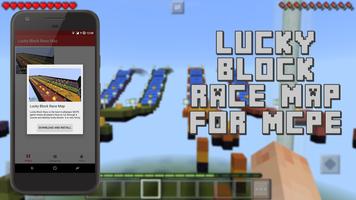 Lucky Block Race Map for MCPE скриншот 2