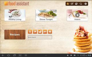 iFood Assistant Tablet Affiche