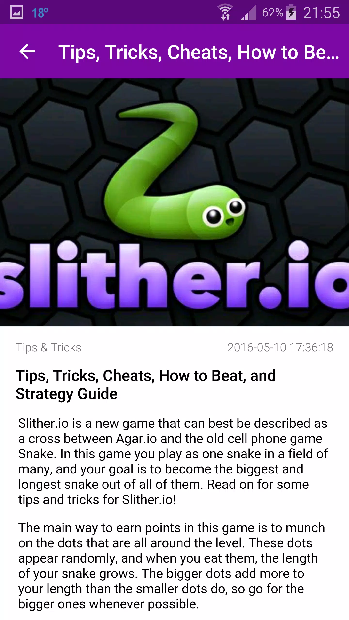 About: Guide For Slither.io (Google Play version)