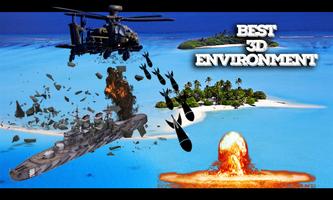 Commando Warship Helicopter 3D captura de pantalla 1