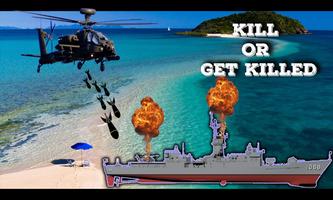 Commando Warship Helicopter 3D capture d'écran 2