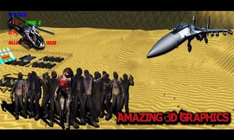 Zombie Air Strike Gunship 3D captura de pantalla 1