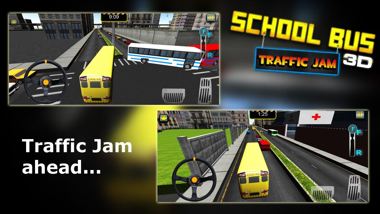 School Bus Traffic Jam 3d For Android Apk Download - roblox traffic jam