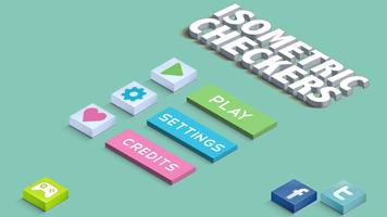 Isometric Checkers Affiche