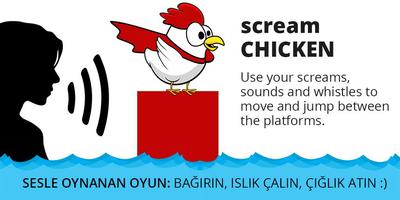 Schrei Chicken - Voice-Play Plakat