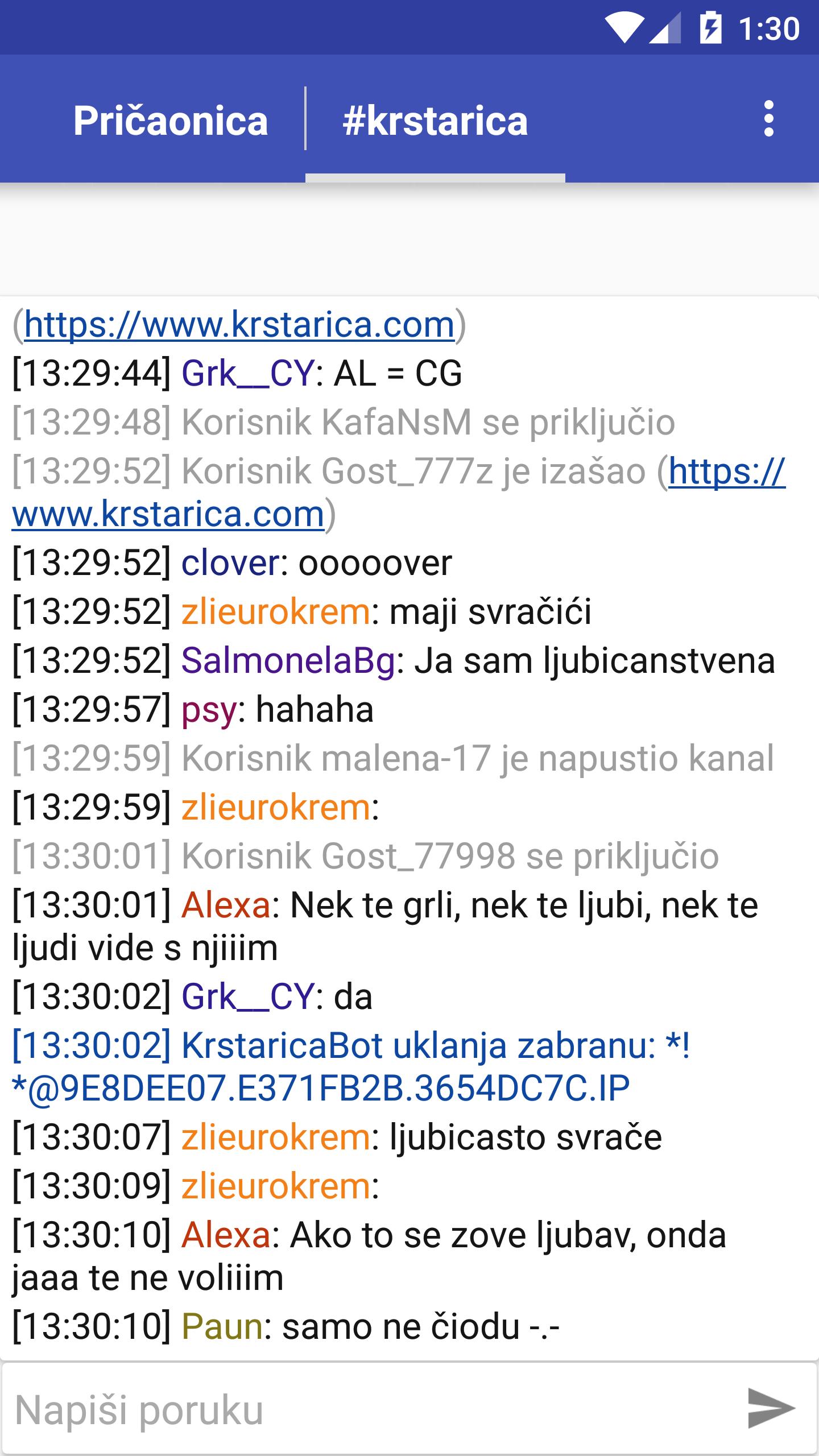Hrvatska pricaonica chat KRSTARICA CHAT