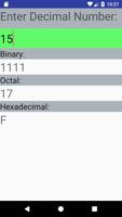 Convert decimal to binary , octal & hexa capture d'écran 3