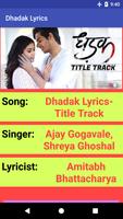Dhadak Movie Songs Lyrics - 2018 screenshot 2