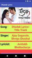 Dhadak Movie Songs Lyrics - 2018 capture d'écran 2