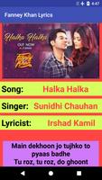 Fanney Khan Movie Songs Lyrics - 2018 Affiche