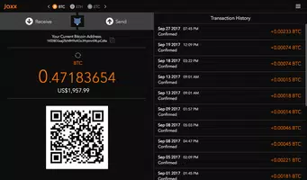 Jaxx Blockchain Wallet captura de pantalla 6