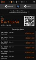Jaxx Blockchain Wallet تصوير الشاشة 1