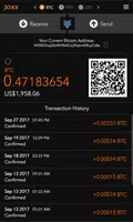 Jaxx Blockchain Wallet captura de pantalla 1