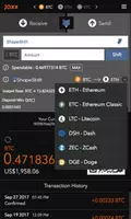 Jaxx Blockchain Wallet captura de pantalla 2