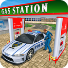 Gas Station Addictive Police Car Services icon