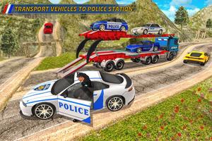 ट्रांसपोर्ट ट्रक पुलिस कारों: ट्रांसपोर्ट खेल स्क्रीनशॉट 3