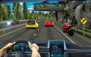 modern Auto Autobahn Rennen: Neu Auto Spiele Plakat