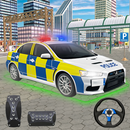 policja samochód parking: 3D c aplikacja