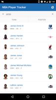NBA Player Tracker capture d'écran 1