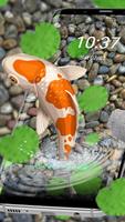 Lively koi Fish locker themes Affiche