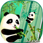 Dễ thương Panda - khóa màn hình chủ đề biểu tượng