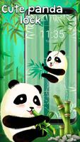 Panda bonito - tema de tela de bloqueio Cartaz