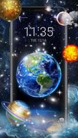 3D Earth Space Lockscreen Theme poster