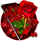 3D Rose Bloom Lock Theme icône