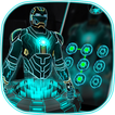 3D Tech Neon Hero - lock theme