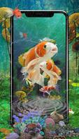 3D Parallax Koi Fish Lock Screen ảnh chụp màn hình 1