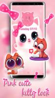 Cute kitty - thème d'écran de verrouillage Affiche