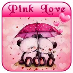 Pink Love Bear Theme APK download