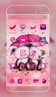 Pink Love Bear Theme اسکرین شاٹ 1