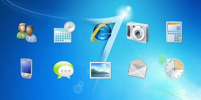 ويندوز 7 موضوع الملصق