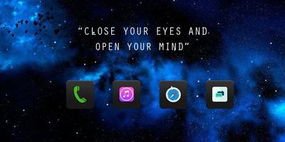 Dark Space Theme پوسٹر