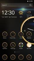 Luxury Clock CM Launcher Theme ポスター
