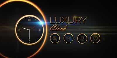 Luxury Clock CM Launcher Theme capture d'écran 3