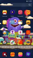 Happy Monster Theme تصوير الشاشة 2