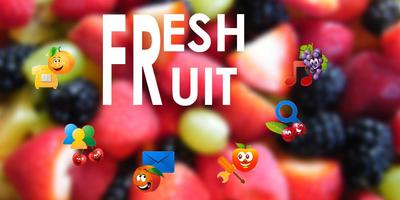 свежие фрукты тема постер