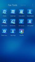 Blue glow Theme ภาพหน้าจอ 3