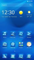 Blue glow Theme स्क्रीनशॉट 1