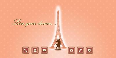 Eiffel Tower Theme Affiche