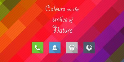 Colorful Abstract Theme Affiche