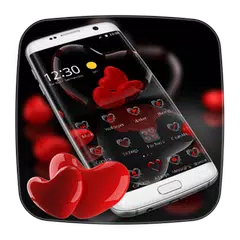 Red Love Heart Theme APK download