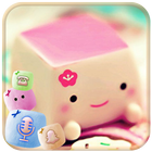 Marshmallow Candy Face Theme-icoon