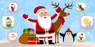 Santa Claus Christmas Theme Plakat