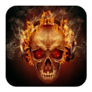 Fire Skull Theme for CM Launch aplikacja