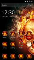 Fire Skull Theme for CM Launch screenshot 1