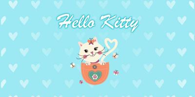 Kitty Cute الملصق